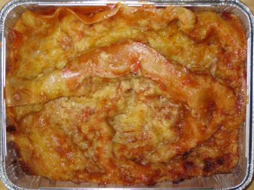 essen_20090903 Lasagne mit vegetarischer Bolognese