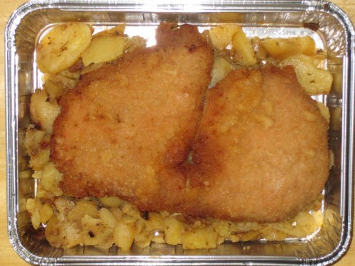 essen_20091028 Riesenschnitzel mit Bratkartoffeln