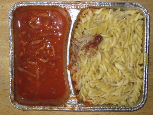 essen_20100817 Spirelli mit Schinken an einer fruchtigen Tomatensoße
