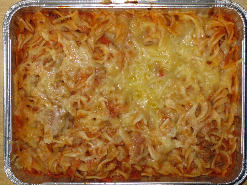 Pasta "Asquita" mit Käse und Rohkost