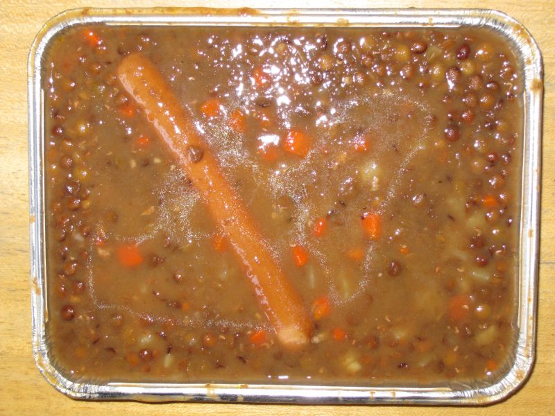 Deftiger Linseneintopf süß-sauer, dazu 1 Wiener, Pudding – Dein Letztes ...